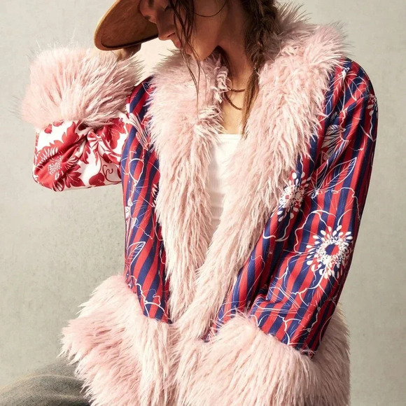 Multicolor Casual Women's Vacation Woven Long Sleeve Regular Jacket - Picture 7 of 8